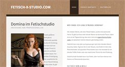 Desktop Screenshot of fetisch-x-studio.com